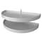 Rev-A-Shelf Polypropylene, White, 39.34 in W, 15.94 in H, 39 in D, 21.62 in L, White 6842-39-11-570 - alternate 1